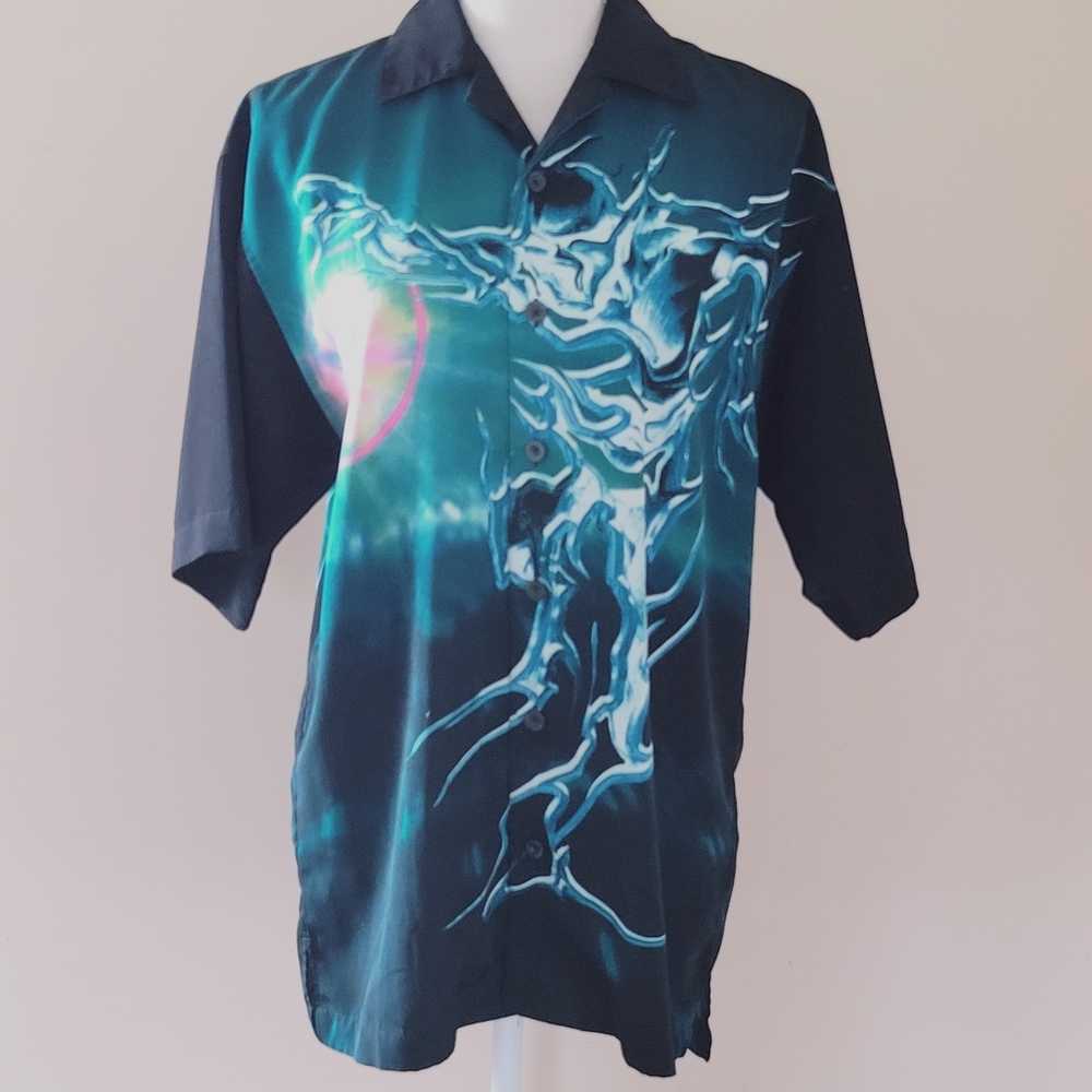 Urge! Im-pulse button down size sm polyester all